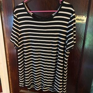Old navy striped top with tie accent back